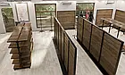 Вертушка ремінна розбірна L 1300мм. Біла. Торгова стійка – вертушка. Торгове обладнання рейл для ременів у магазин, фото 9