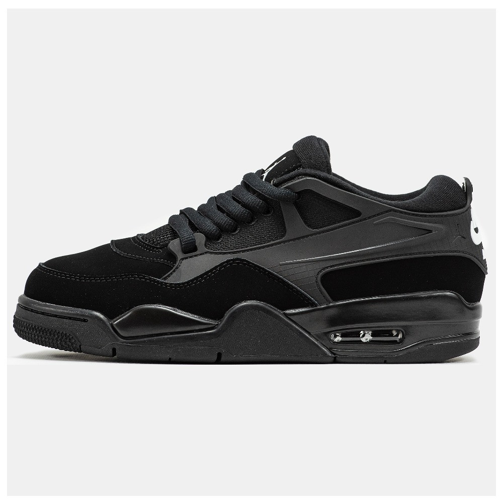 Чоловічі кросівки Nike Air Jordan 4 RM x Nigel Sylvester Black, чорні замшеві кросівки найк аір джордан 4 найджел сильвестр