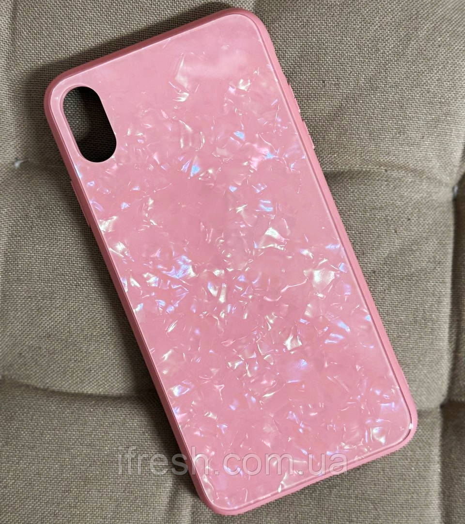 Чохол для iPhone XS Max - Marble Мармур, Рожевий (Full Case), фото 1