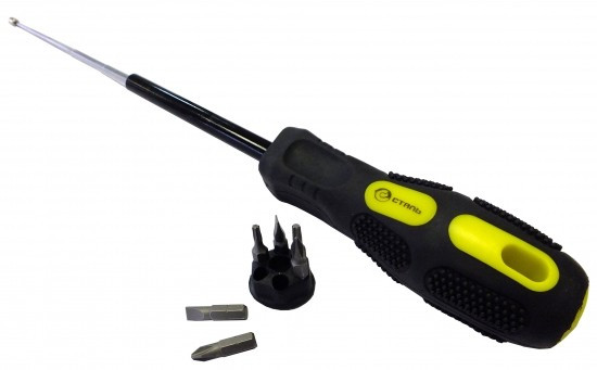 (49010) Набір 7в1 (викрутка з бітами і магнітним тримачем) Cталь