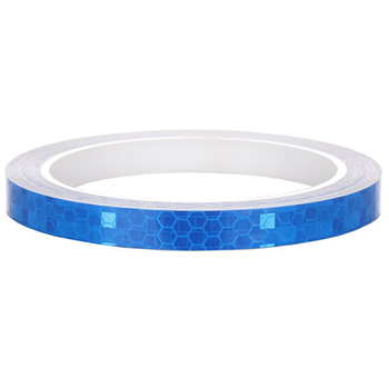 Світловідбиваюча стрічка для контурної маркування транспортних засобів, самоклеюча 10мм*8 м, синя (KG-12689)