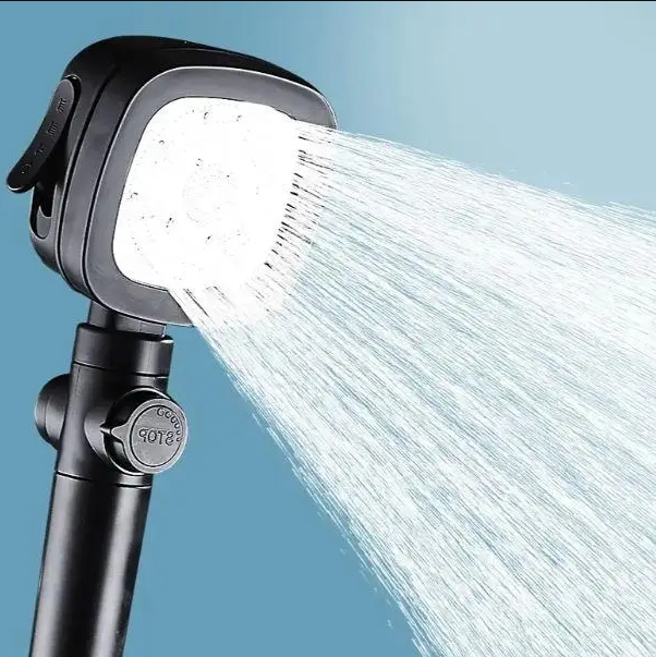 Насадка для душу високого тиску Shower head (чорний, білий)