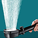 Насадка для душу високого тиску Shower head (чорний, білий), фото 4