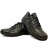 40, 41 р. Кросівки чоловічі демісезонні чорні (Клн-7ч), фото 3