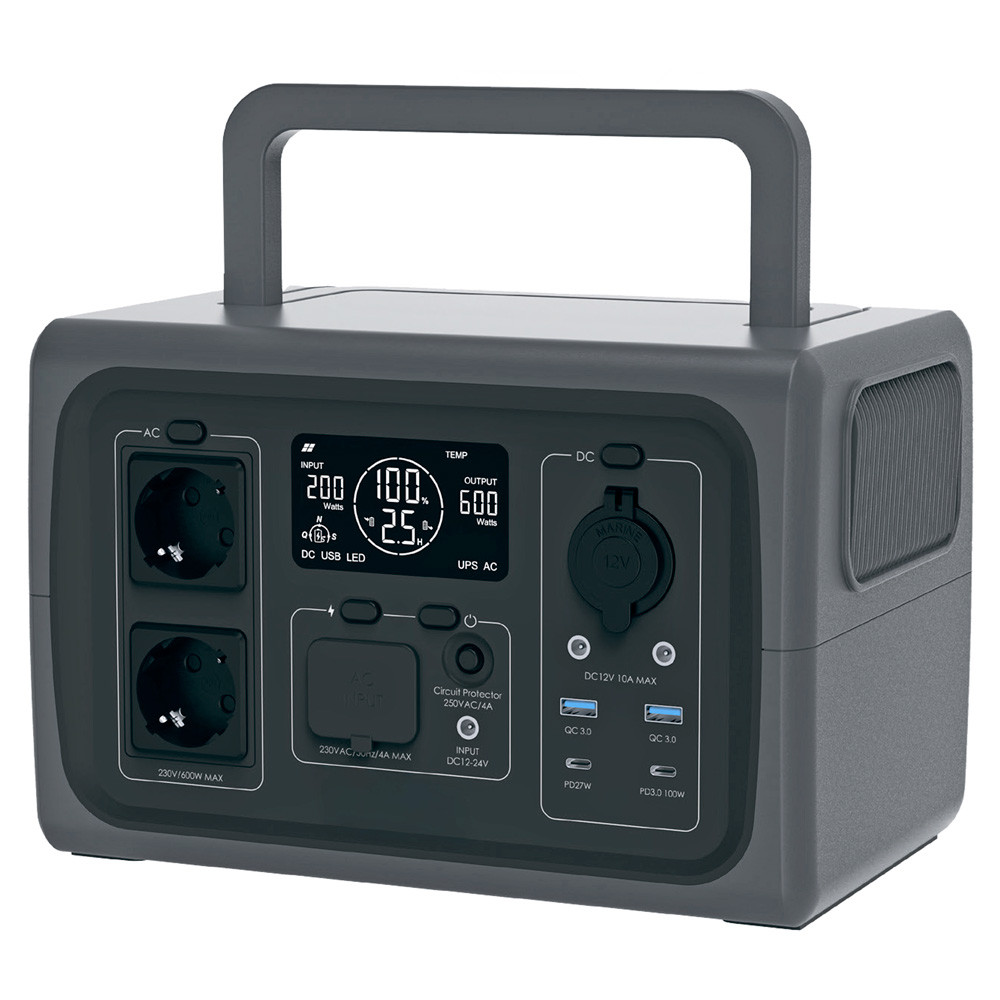 Портативна зарядна станція SEGRE 600W (SGR-PPS600-5), 512Wh (BRIDNA)