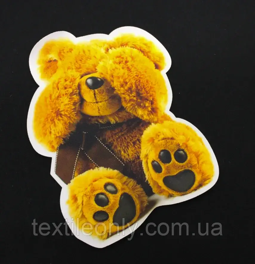 Нашивка Ведмедик заплющив очі 230 мм