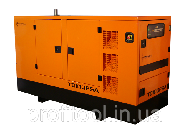 Електростанція дизельна GENERGA TD100PSA в звукоізольованому кожусі (TD100PSA)