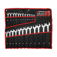 Набір комбінованих ключів 25 од., 6-28, 30, 32 мм, PROF, чохол INTERTOOL XT-1526