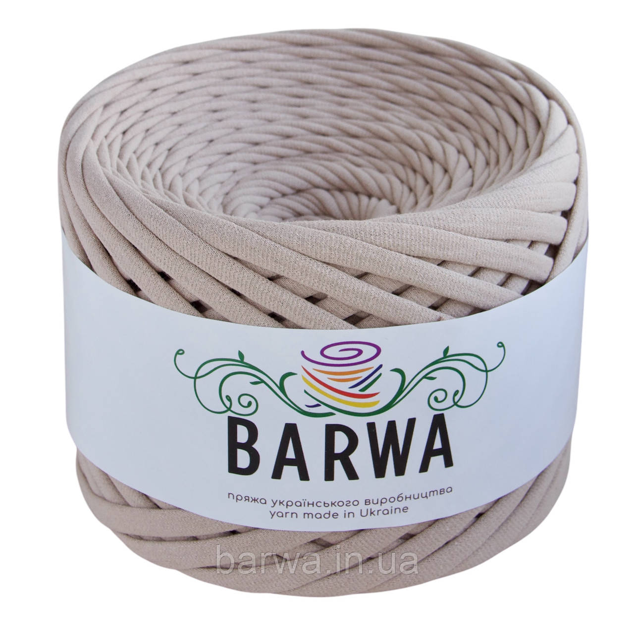 Пряжа трикотажна BARWA 7-9 мм, 50 метрів (півбобіна), Бейліс