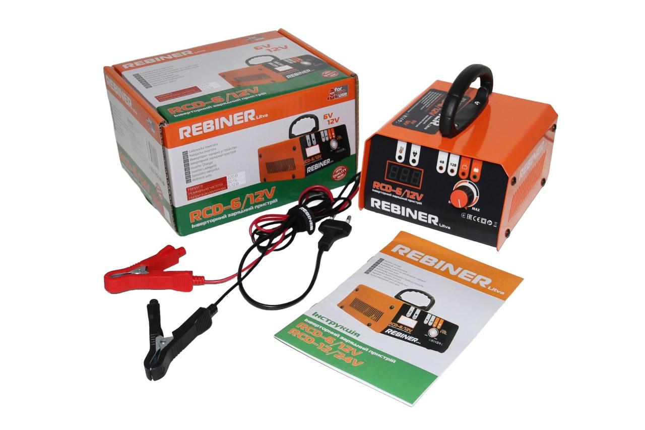 Інверторний зарядний пристрій Rebiner RCD-6/12V, фото 1