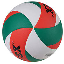 М'яч волейбольний FOX Efort IBIZA PU червоно-біло-зелений, фото 5