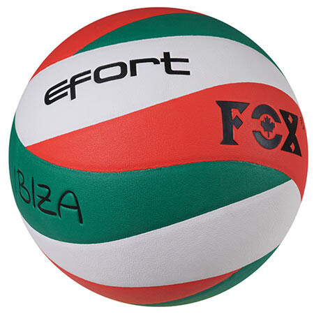 М'яч волейбольний FOX Efort IBIZA PU червоно-біло-зелений