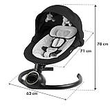 Електрична гойдалка Kidwell REVE 2-в-1 Black/Silver, фото 10