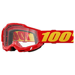 Окуляри 100% Accuri 2, Red, прозора лінза