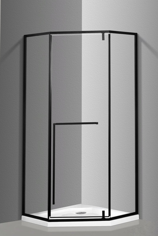 Душова кабіна Veronis KN-17-01 Black (100x100x190 см, без піддона)