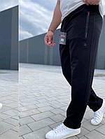 Спортивні штани чоловічі теплі Чоловічі штани на хутрі Завужені стильні теплі штани Штани спортивні