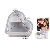 Молд для тримача фотографії/візиток "Серденько", розмір 6.4 см.