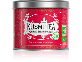 Чорний чай Kusmi Tea "Чотири червоні фрукти" Four Red Fruits (Organic) 100 г