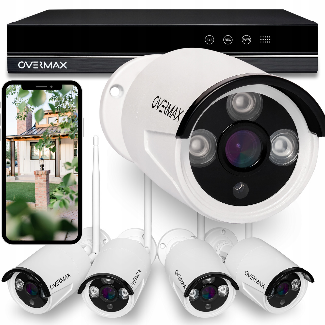 Комплект відеоспостереження OVERMAX Camspot NVR 4.0 FullHD, фото 1