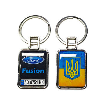 Брелок з номером транспортного засобу (Двосторонній), Ford