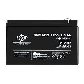 Акумулятор AGM LPM 12V - 7.5 Ah