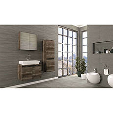 Підвісна тумба з умивальником Veronis Frila 90 (900x450x520 мм), фото 3