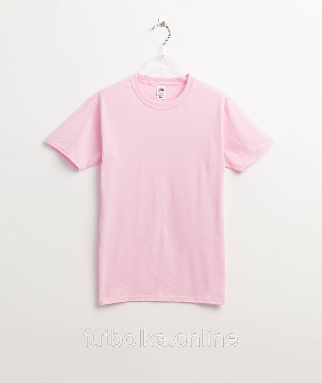 Світло-Рожева жіноча футболка базова Fruit of the Loom Valueweight