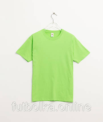 Лаймова жіноча футболка базова Fruit of the Loom Valueweight, фото 1