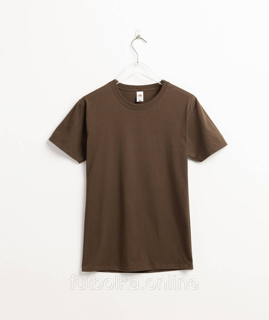 Шоколадна футболка чоловіча великого розміру ValueWeight Fruit of the Loom