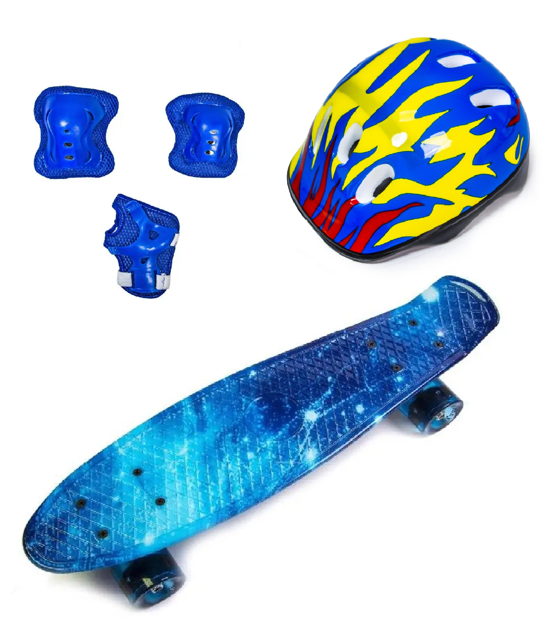 СкейтБорд Penny Board. Spice.+захист+шолом. Світяться колеса.