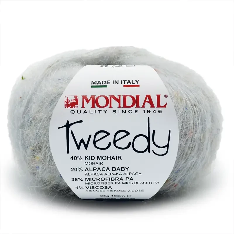 Пряжа Tweedy/Твіді, світло-сірий 710, Mondial