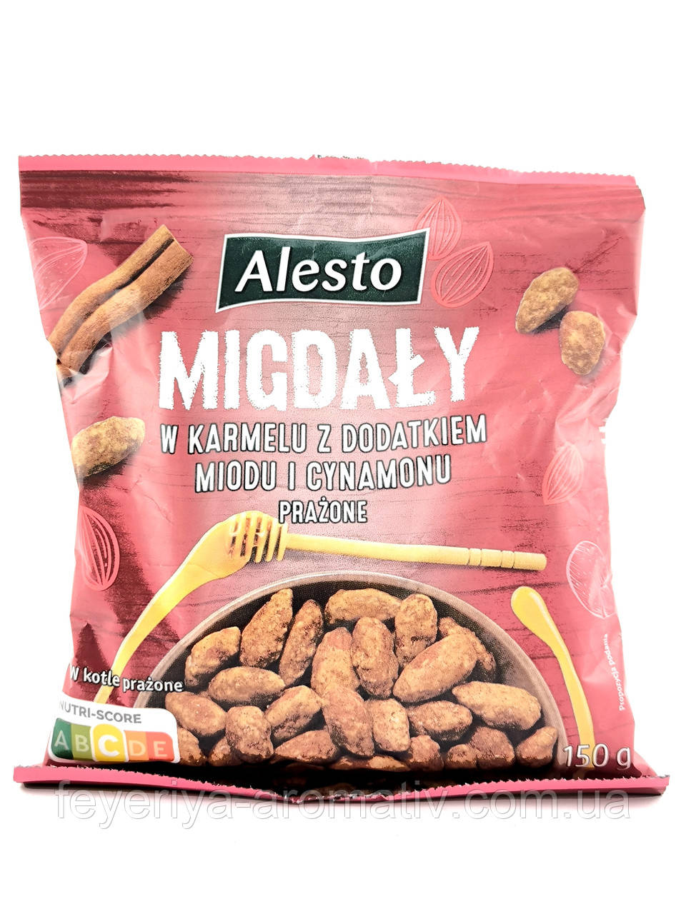 Мигдаль карамелізований з медом та корицею Alesto Almonds 150 g (Німеччина)