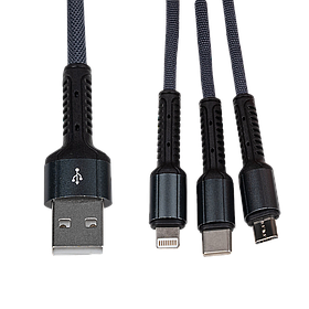 Кабель (шнур) LogicPower 3 в 1 USB 3.0 to Type-C/Lightning/Micro-USB 1м (C20CM)