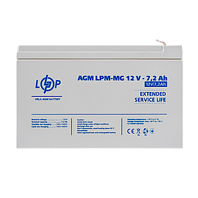 Акумулятор мультигелевий LPM-MG 12V - 7.2 Ah