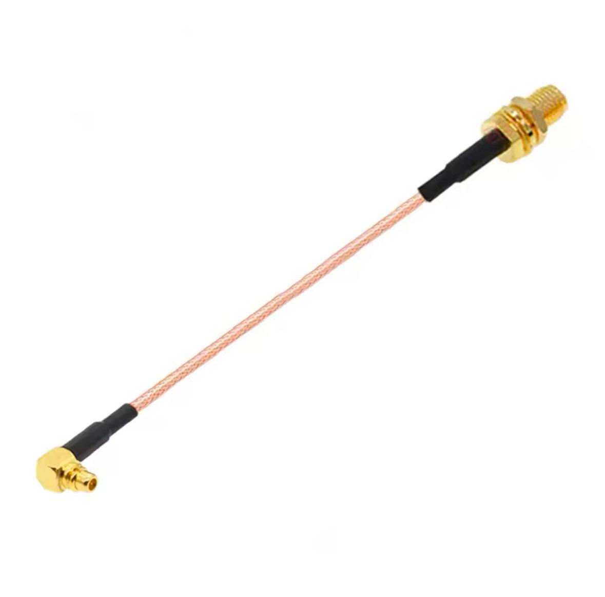 Пигтейл MMCX male M90 to SMA female 100mm