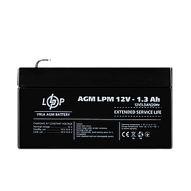 Акумулятор AGM LPM 12V - 1.3 Ah