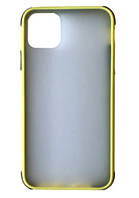 Чохол для iPhone 11 - GLADIATOR Matte Case, Yellow+Black