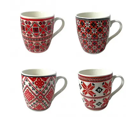 Кухоль Helios Вишиванка порцеляновий 250 мл (2624)