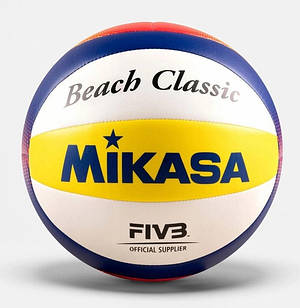 М'яч для пляжного волейболу Mikasa Beach Classic BV552C-WYBR (розмір 5)