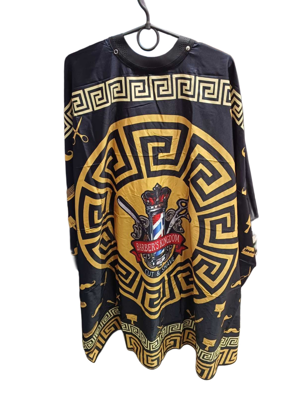 Перукарський пеньюар Barber Shop PNU-Y-520/7 | Водовідштовхувальний, на кнопках, фото 1