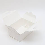 Коробочка для макарон солодощів з крейдованого картону 145*110*70, фото 2