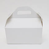 Коробочка для макарон солодощів з крейдованого картону 145*110*70, фото 3