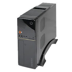Корпус LP S607 BK 400W Slim 2хUSB 2.0