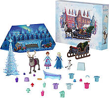 Адвент календар Холодне серце Advent Calendar Frozen Mattel Disney Little Anna and Elsa Dolls