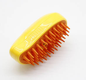 Pet Spray Massage Brush Парова щітка-масажер спрей 3в1 Жовто-Помаранчова, фото 1