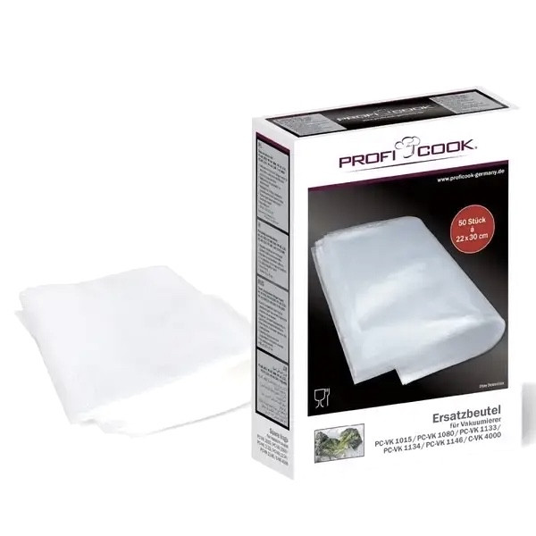 Плівка пакети для вакууматора PROFICOOK 22х30 см 50 шт.