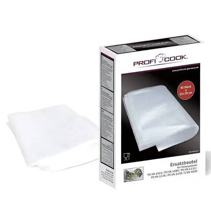 Плівка пакети для вакууматора PROFICOOK 22х30 см 50 шт., фото 1