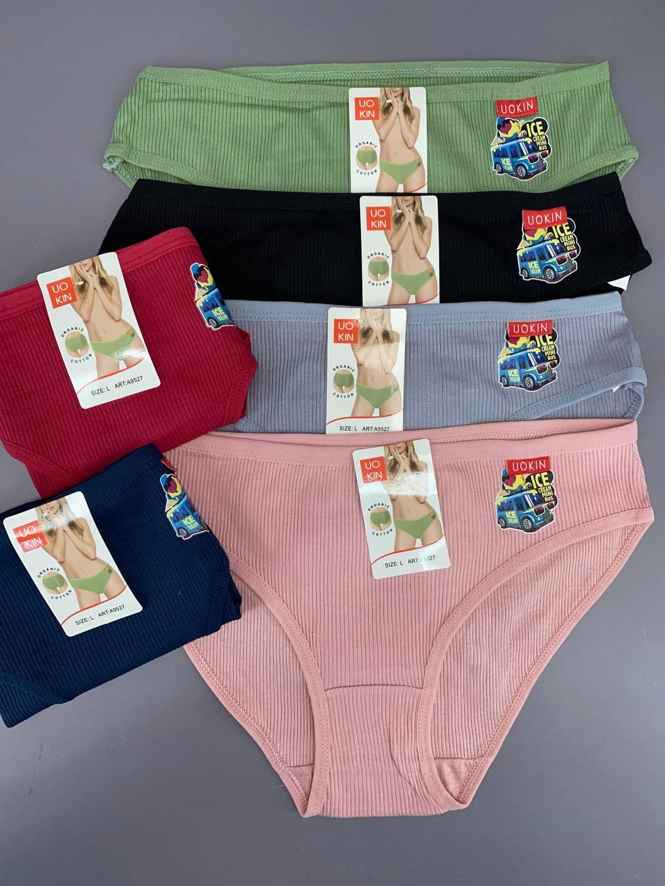 Трусики жіночі "UOKIN" 2XL маломірять 5шт/уп, фото 1