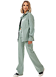 Жіночий джинсовий костюм двійка олива 17259035 – стильний вибір для будь-якої нагоди, фото 4