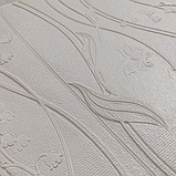 Самоклеюча настінно-стельова 3D панель Конвалія біла 700х700х5мм, фото 2